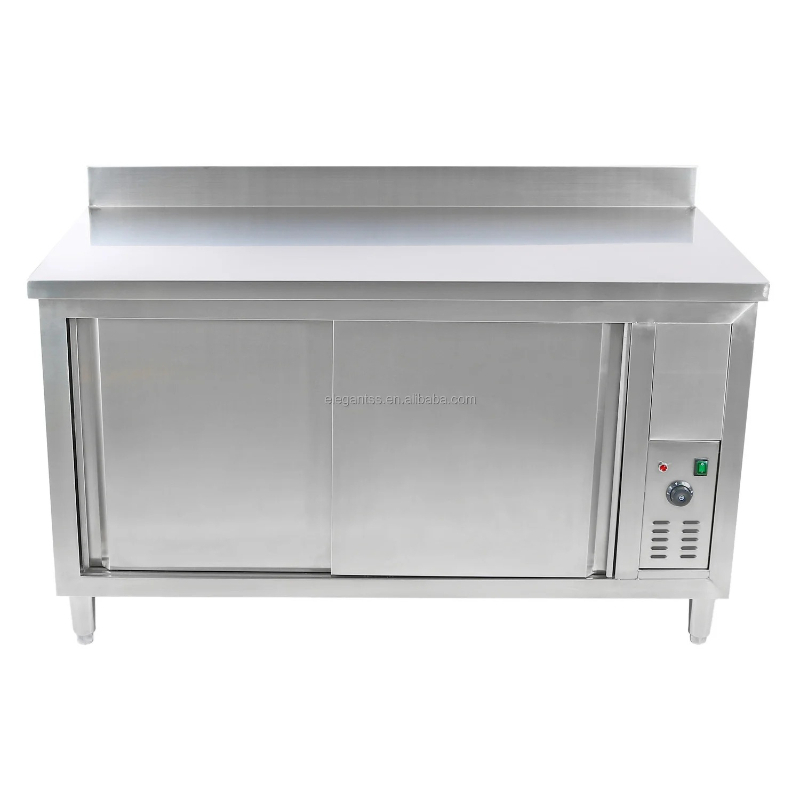 Commercial Kitchen Backsplash - منضدة عمل حرارية كهربائية من الفولاذ
