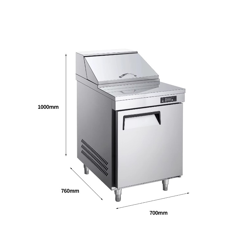 Commercial Kitchen Backsplash - ثلاجة مطبخ تجارية بباب واحد NE-1101،