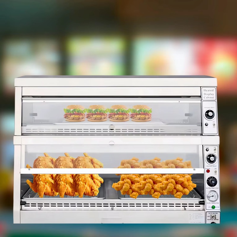 Food Warmer Display - خزانة تسخين ذات طبقتين من TENSHINE