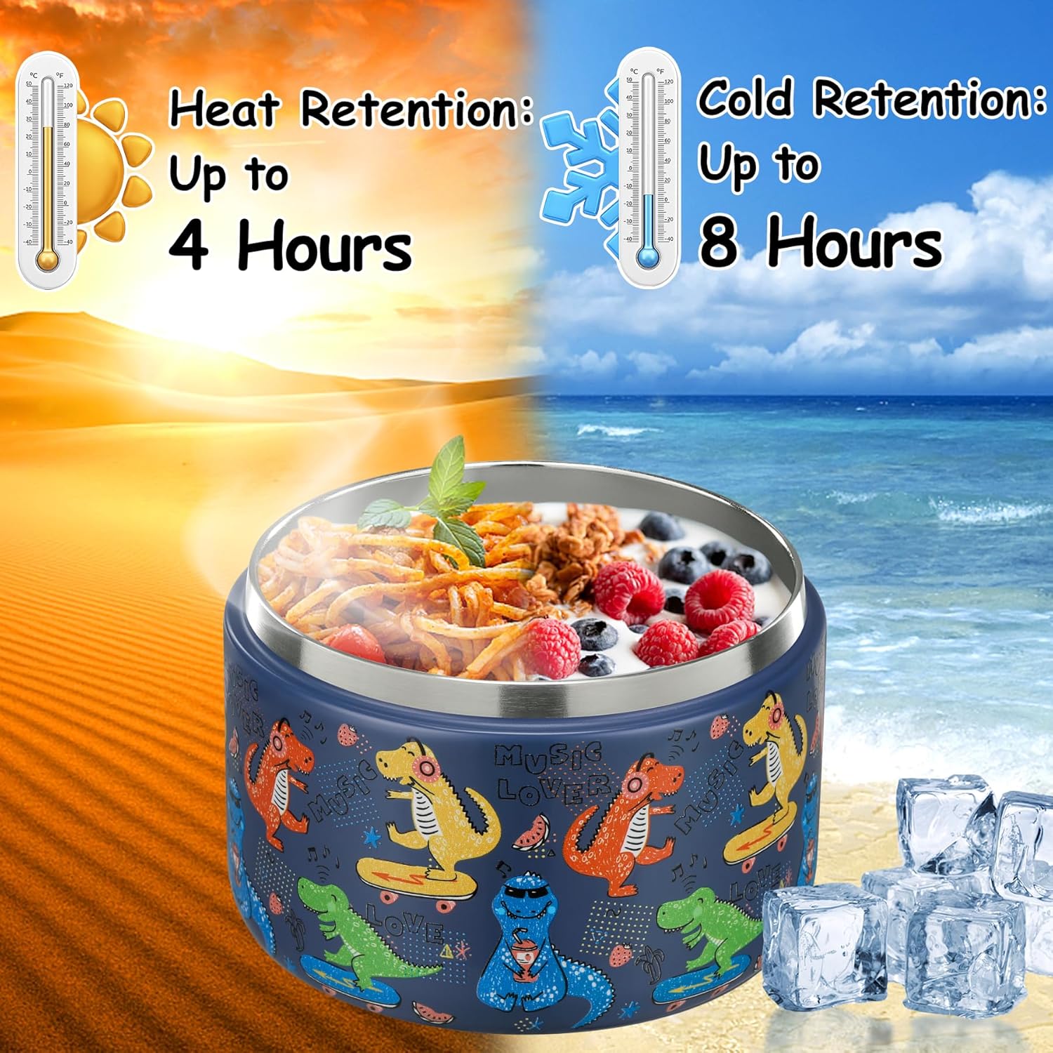 Food Warmer Display - وعاء طعام معزول حراريًا سعة 12