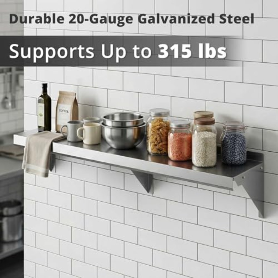 رف جداري للمطابخ التجارية: مصن - مراجعة Commercial Kitchen Backsplash وسعره