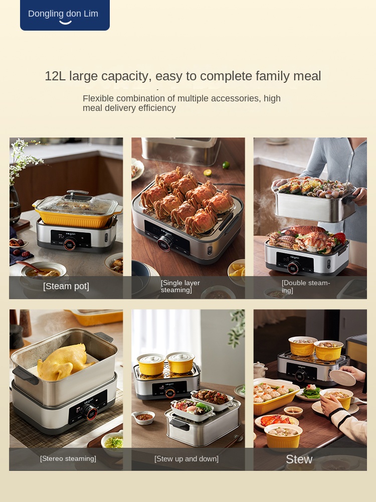 جهاز بخار منزلي متعدد الوظائف  - مراجعة Commercial Kitchen Steamer وسعره