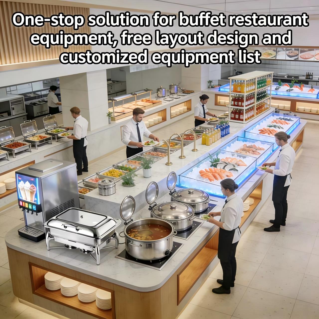 مجموعة معدات الوجبات السريعة ا - مراجعة Commercial Kitchen Layouts وسعره