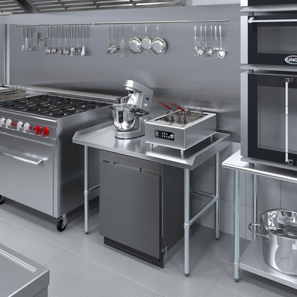 طاولة عمل تجارية بقاعدة مفتوحة - مراجعة Commercial Kitchen Backsplash وسعره